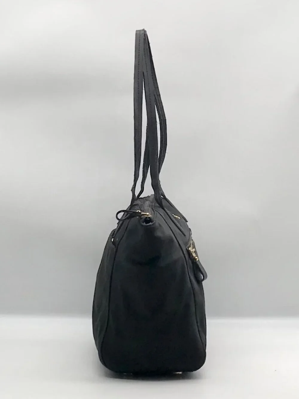 Michael Kors Black Nylon Kelsey Top Zip Tote Bag